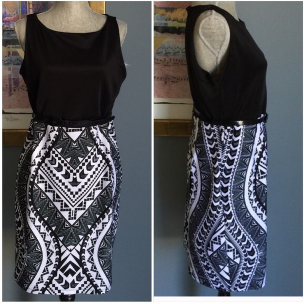 RM LL Belted Scuba Dress